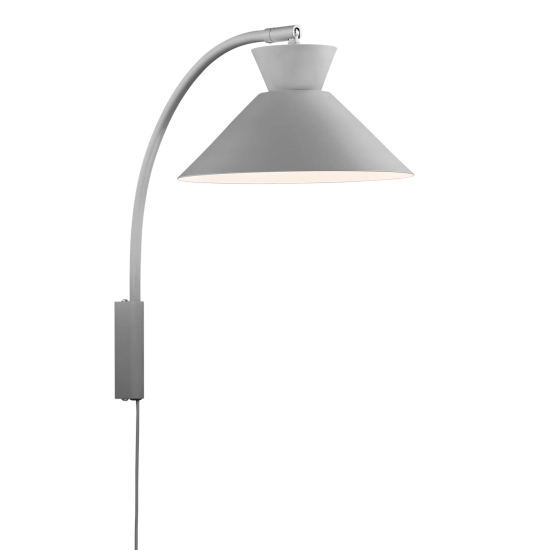 kinkiecik.pl Metalowa lampa ścienna Dial - Nordlux, szary 2213371010